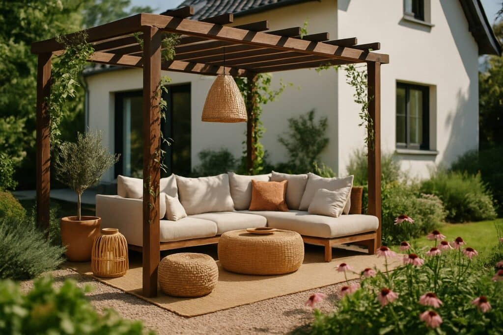 Maison et pergola : idées déco originales pour un coin détente réussi