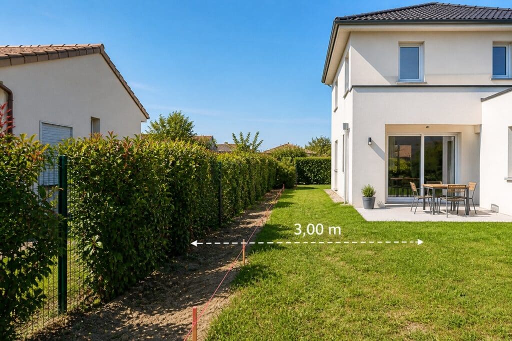 distance pour construire une maison