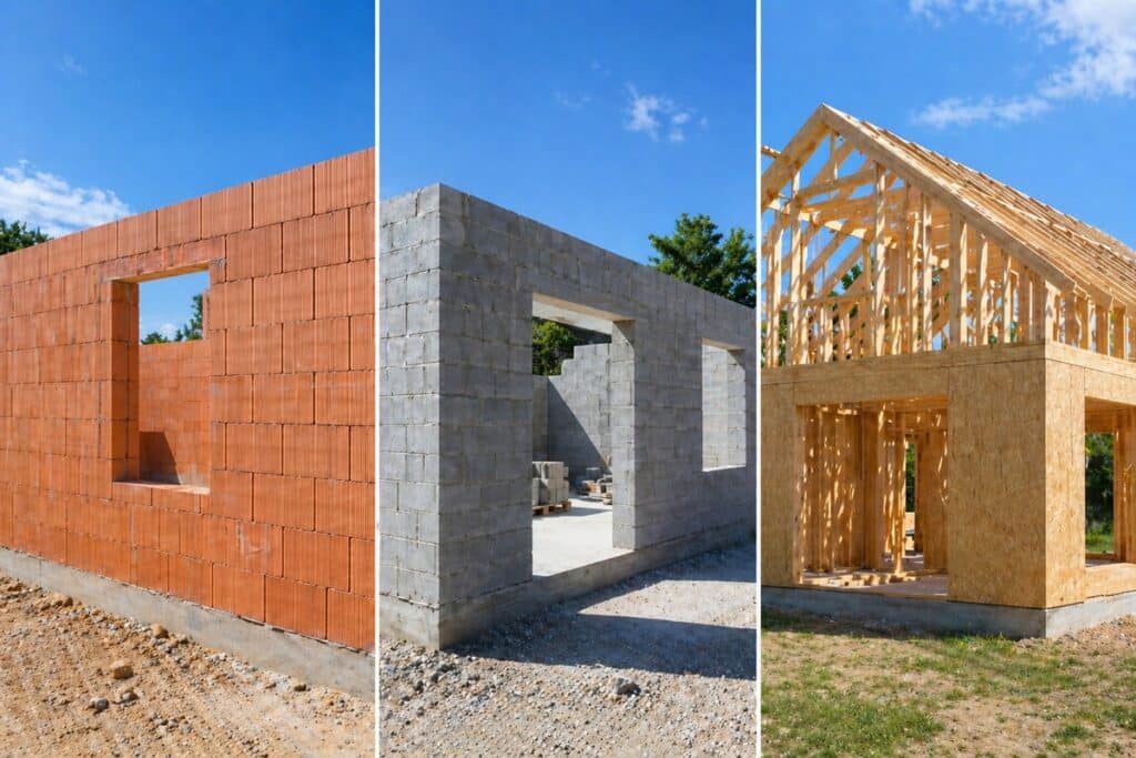 maison brique parpaing ou bois