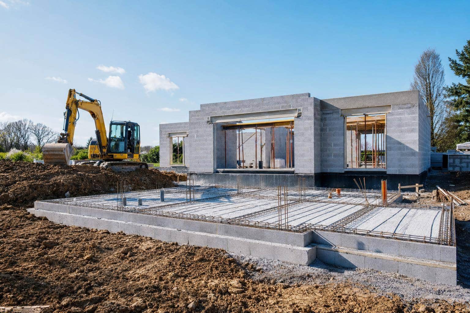 Terrassement, fondations, gros œuvre : comprendre les bases de la construction d'une maison