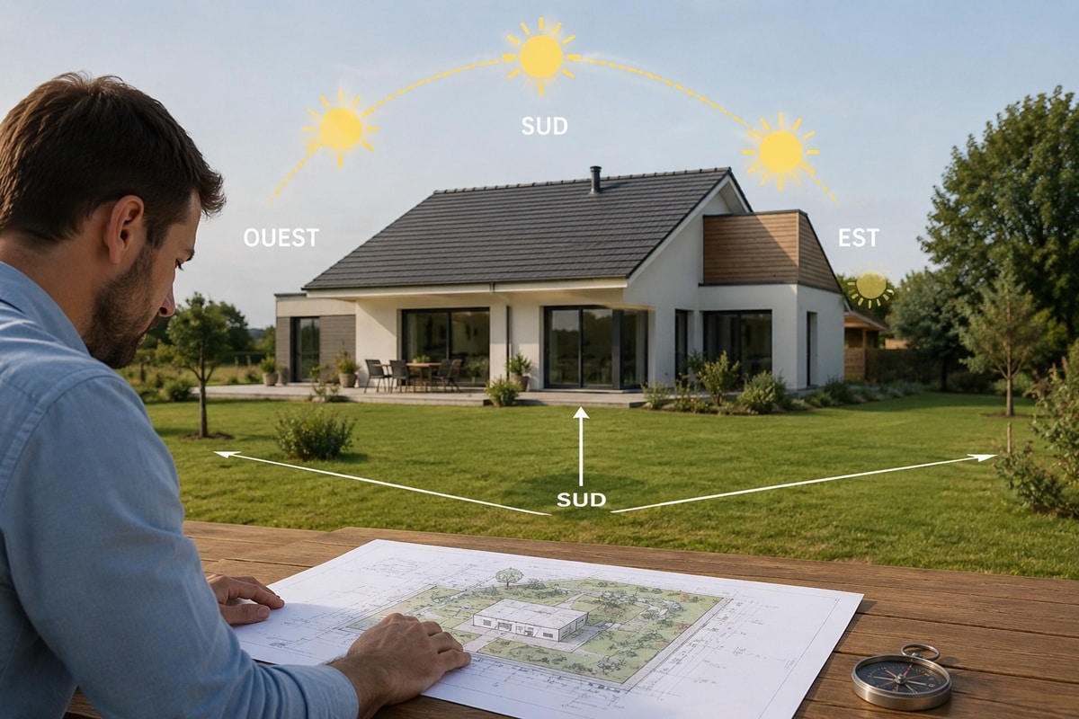 Plan solaire d’une maison moderne