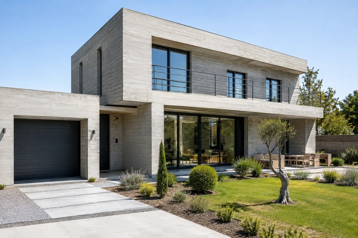 Maison moderne en béton