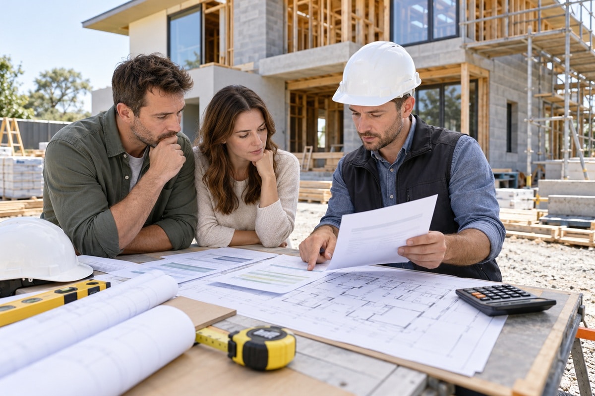 Consultation des documents de chantier sur le site de construction